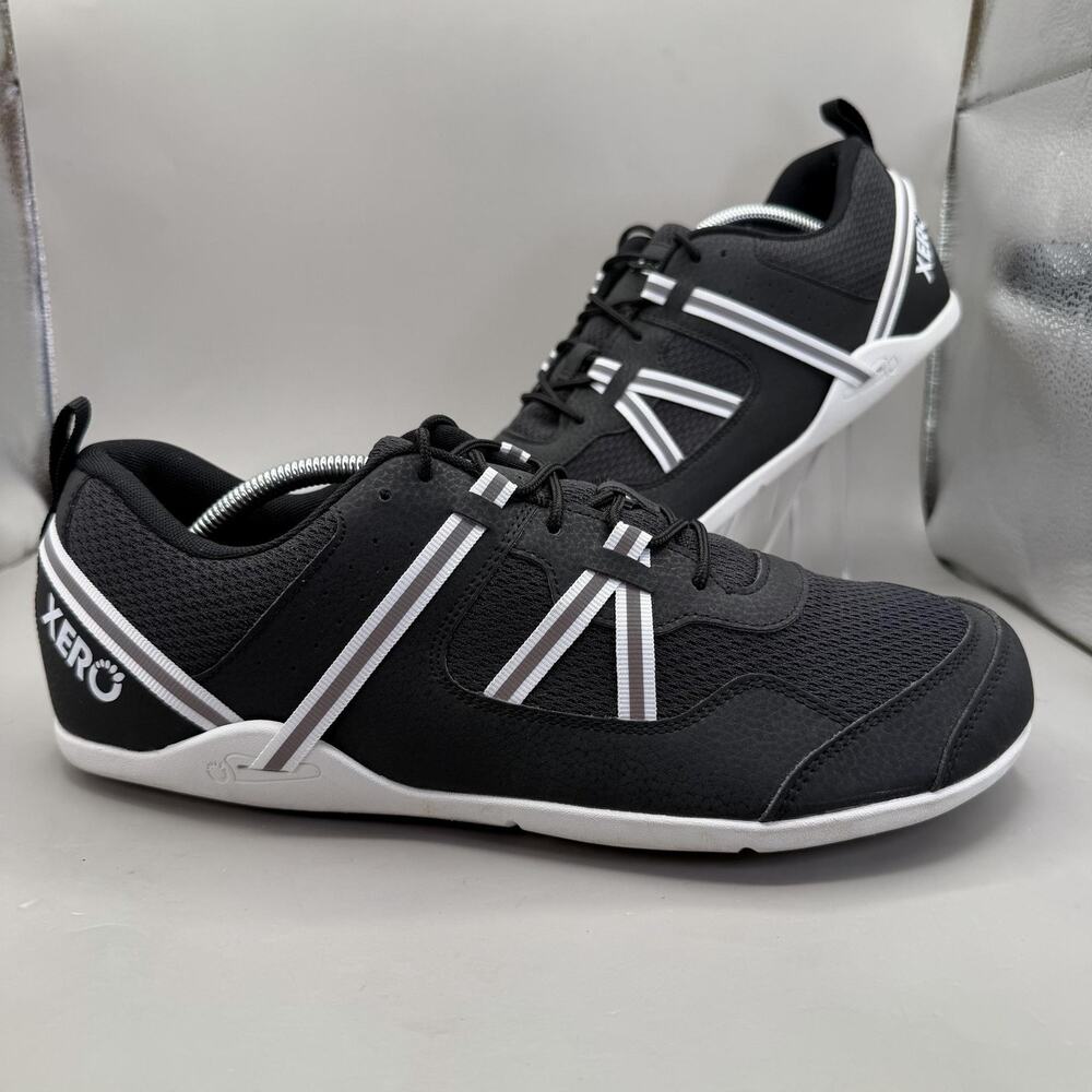 Xero Shoes Prio Shoes Mens Size 12 Black Mesh Barefoot Minimalist Sneakers